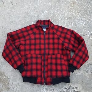 Vintage Plaid Woolrich Jacket Made in USA Large